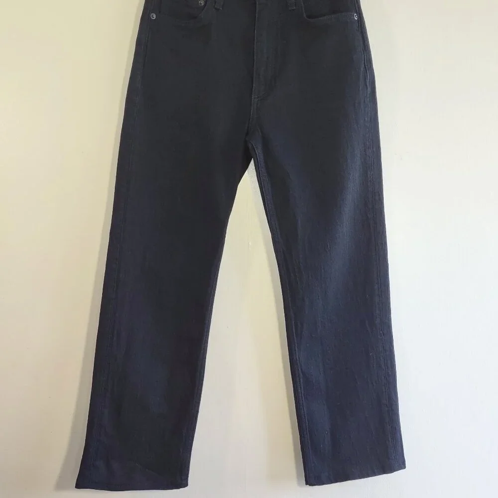 Rag & Bone Harlow Black Ankle Jeans Straight Leg Mid-Rise  Size 25 - Picture 4 of 12